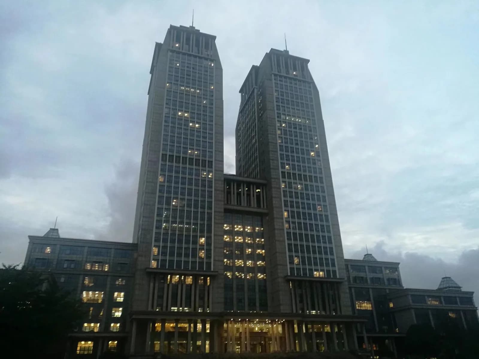 Guanghua Towers on the Fudan University campus